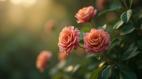 粉色蔷薇玫瑰盛开摄影图片